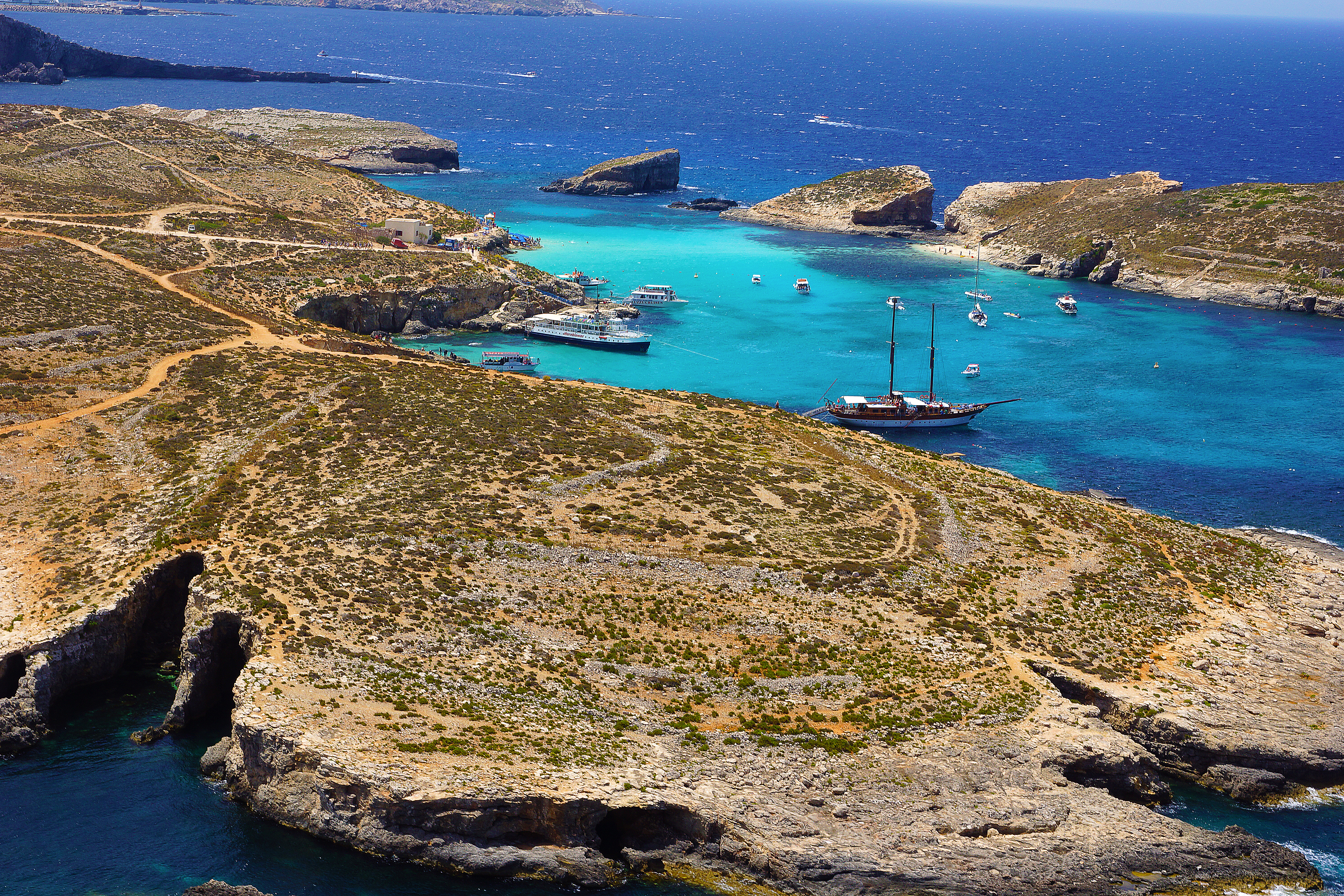 Gozo, Comino y la Laguna Azul | Crucero en goleta todo incluido de día completo (Fernandes)