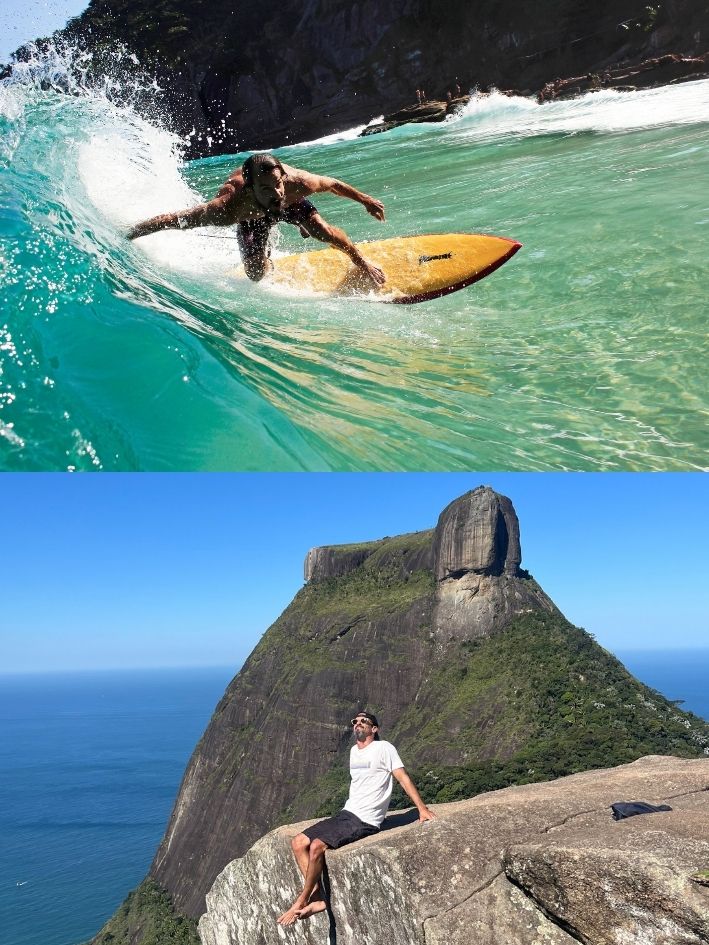 Caminata y surf: la experiencia al aire libre carioca