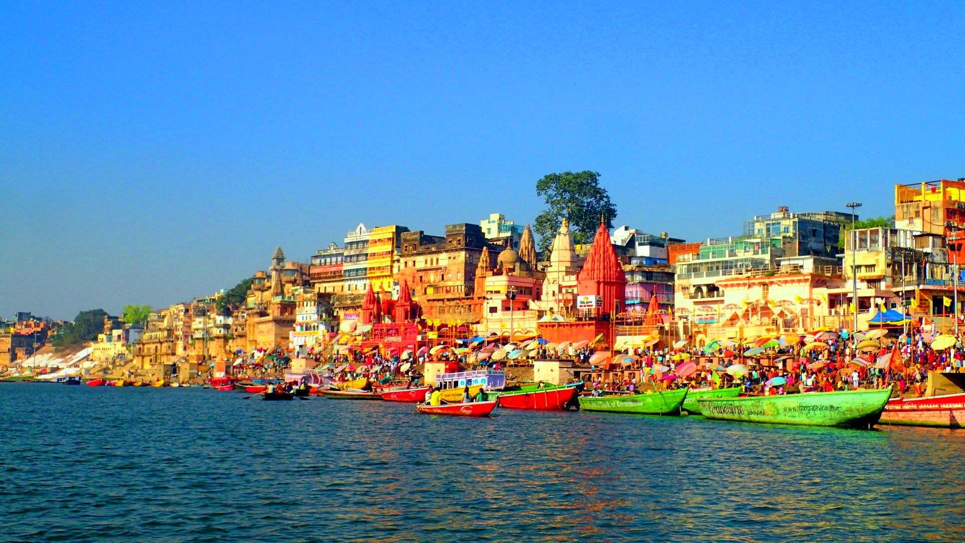 Holi Tour of Varanasi includes Boat ride and Breakfast.