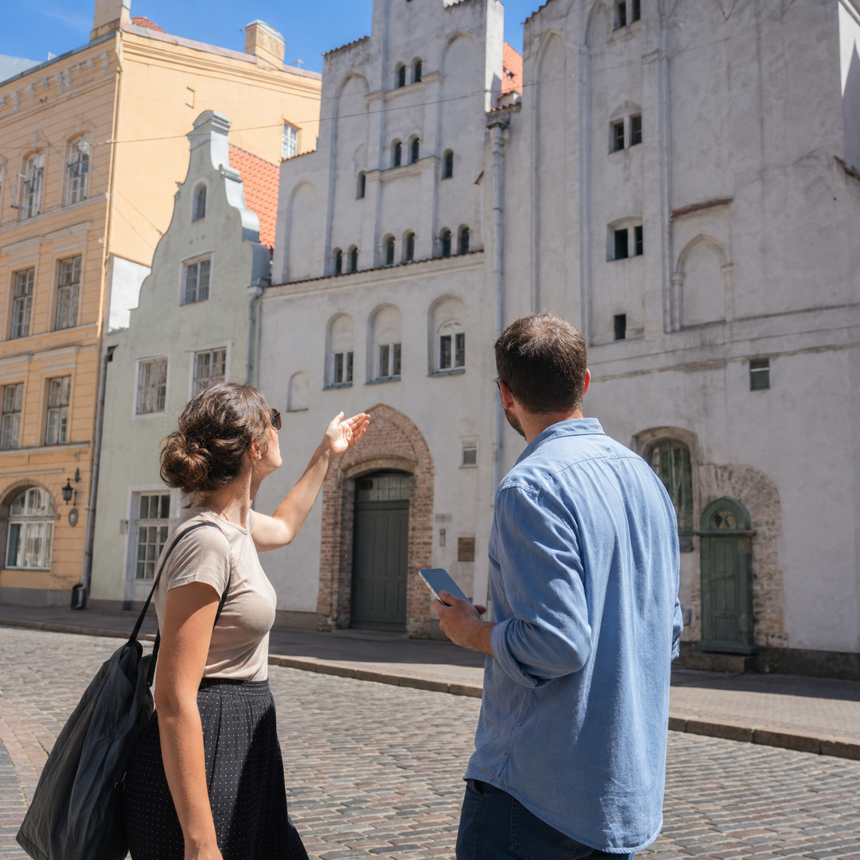 Self-Guided Secrets of Riga Exploration Game