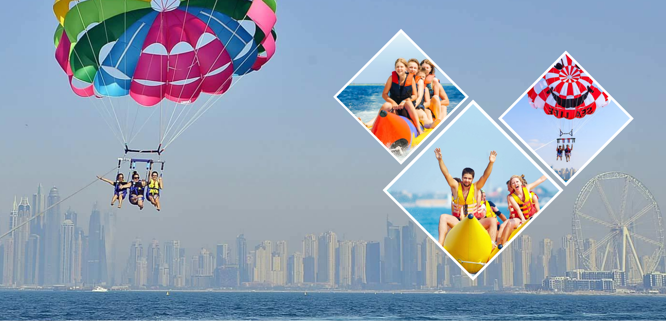 Adrenalin Rush: Banana Boat + Paravelismo con traslado privado