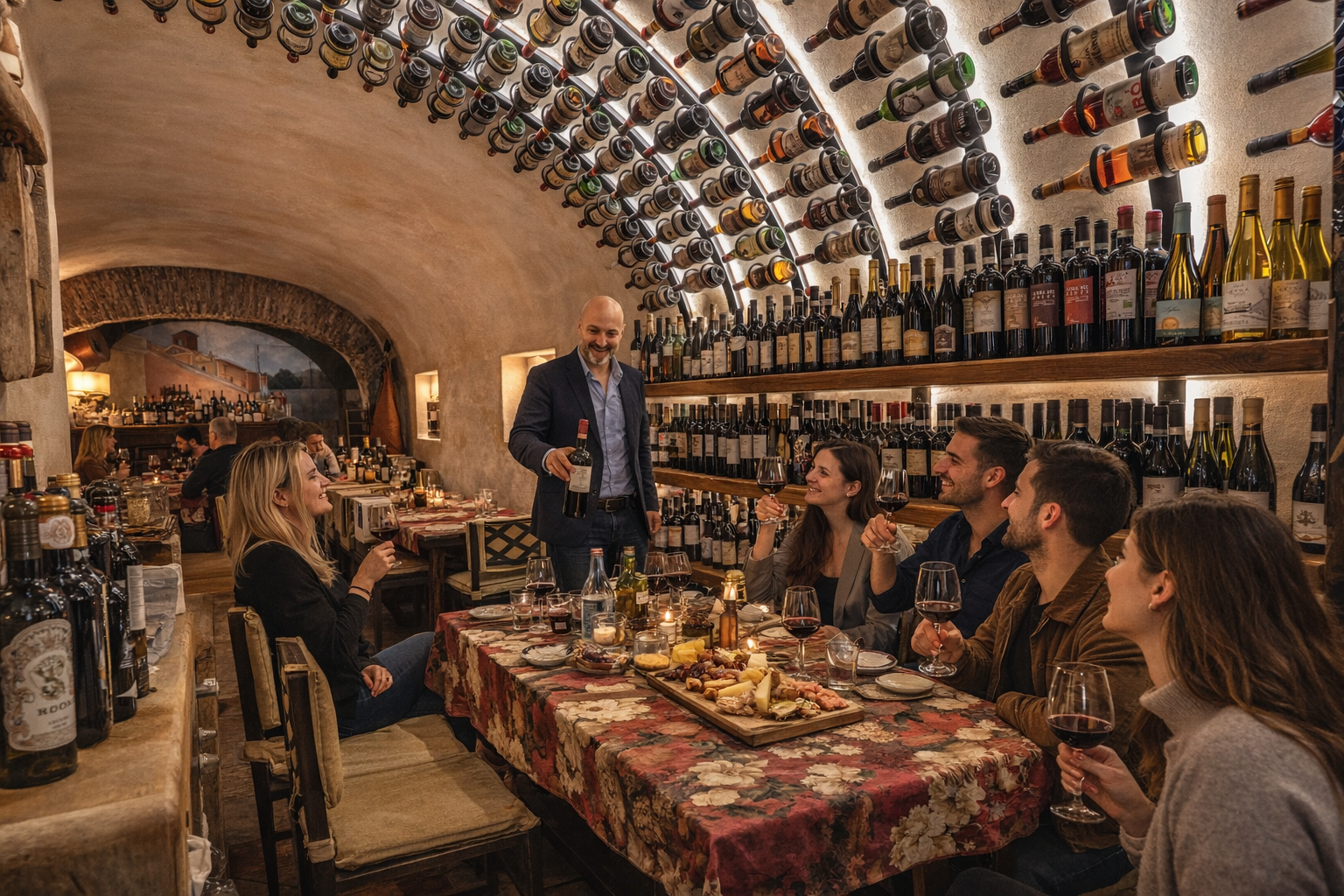 Cata de vinos guiada en Roma Trastevere 3, 4, 5 o 6 vinos