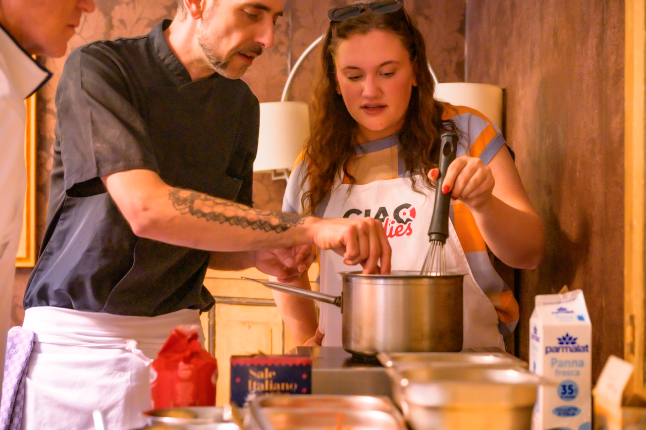 Icons of Italy: Signature Cooking Experience with Carbonara, Pesto Making, Lasagna & Sicilian Cannoli - Photo 7