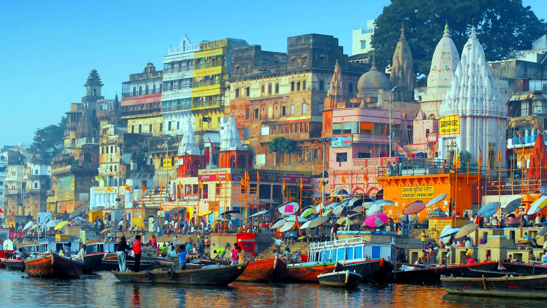 Holi Tour of Varanasi includes Boat ride and Breakfast.