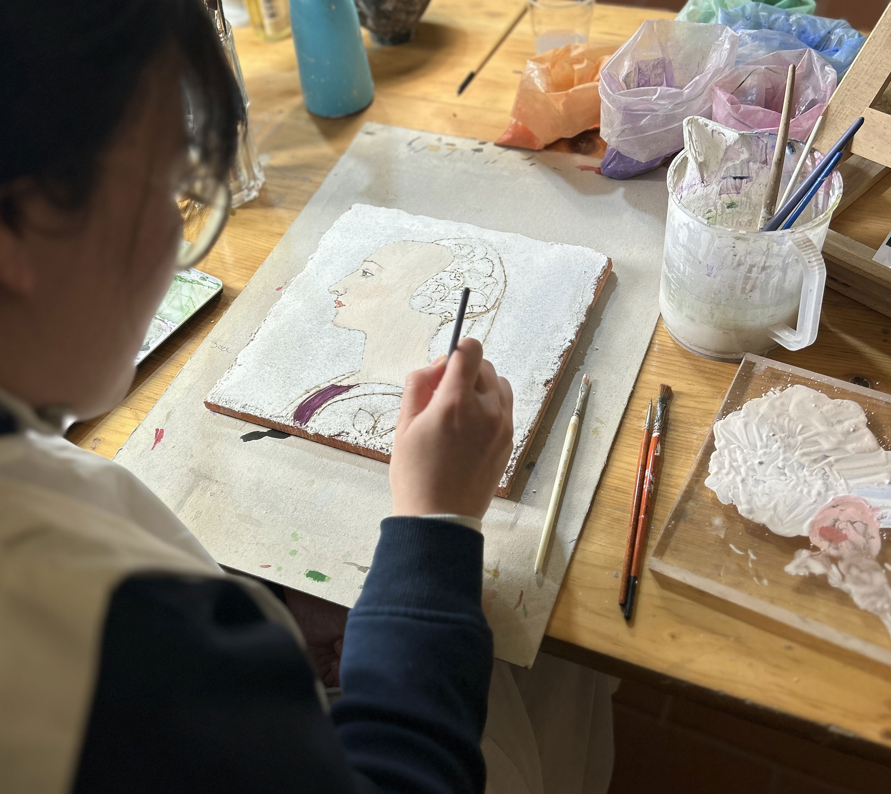 Fresco tutorial experience in Arezzo - Photo 3