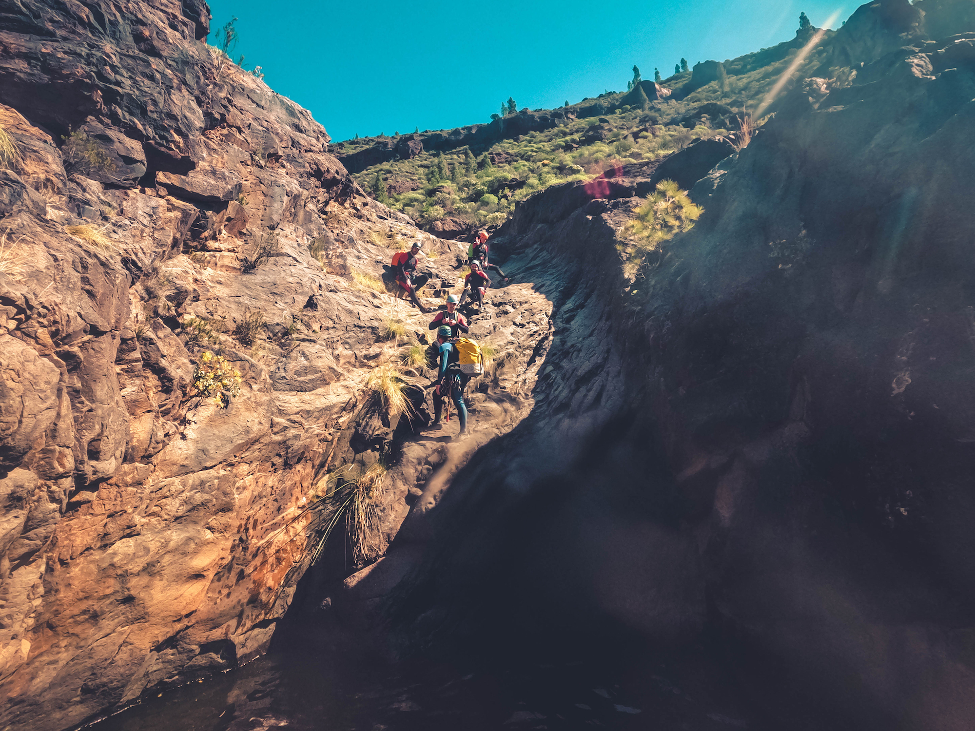 Cliff Jumping Canyoning in The Rainbow Rocks Ravine - Los Azulejos - Photo 20