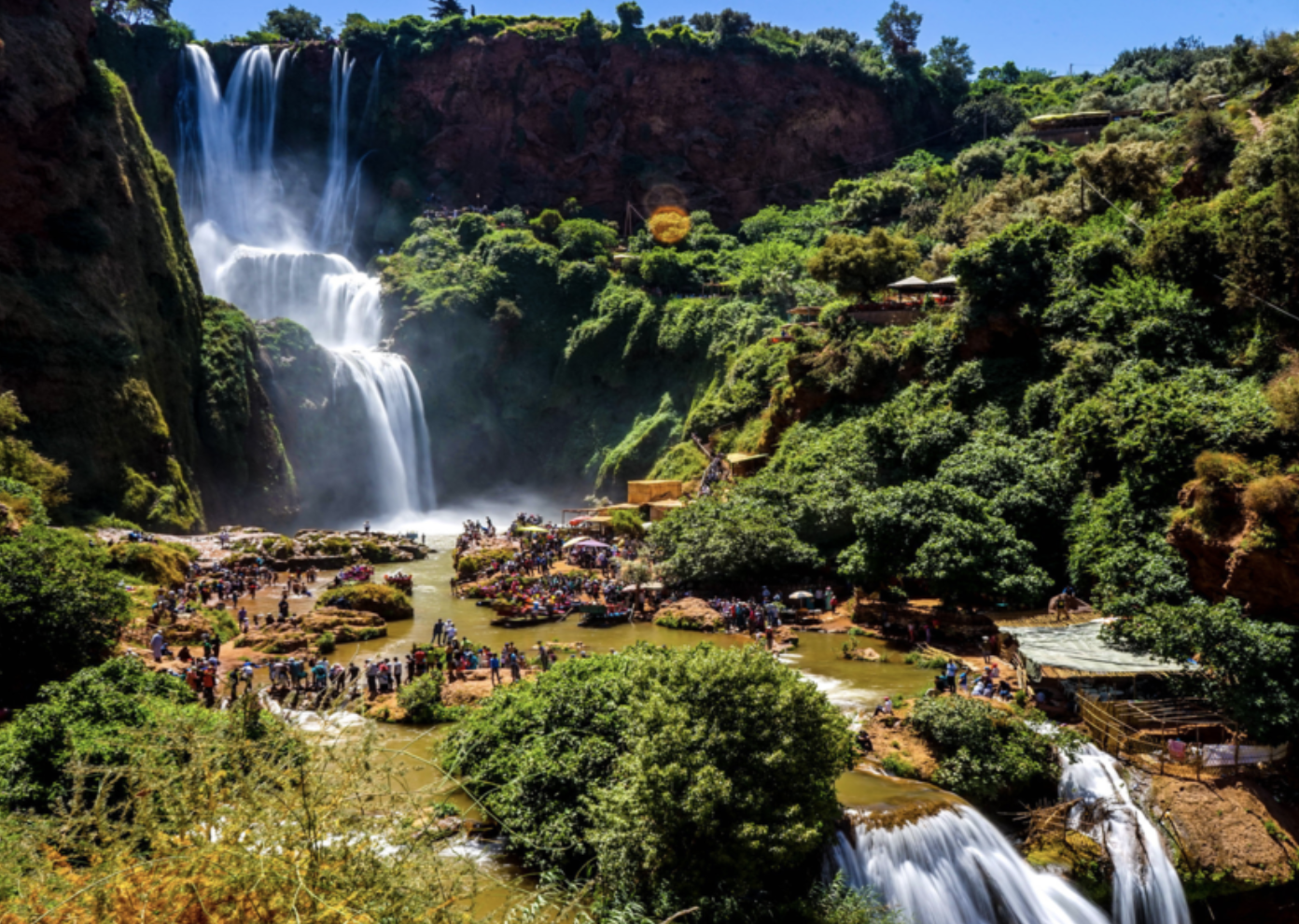 Private excursion to Ouzoud waterfalls with boat ride