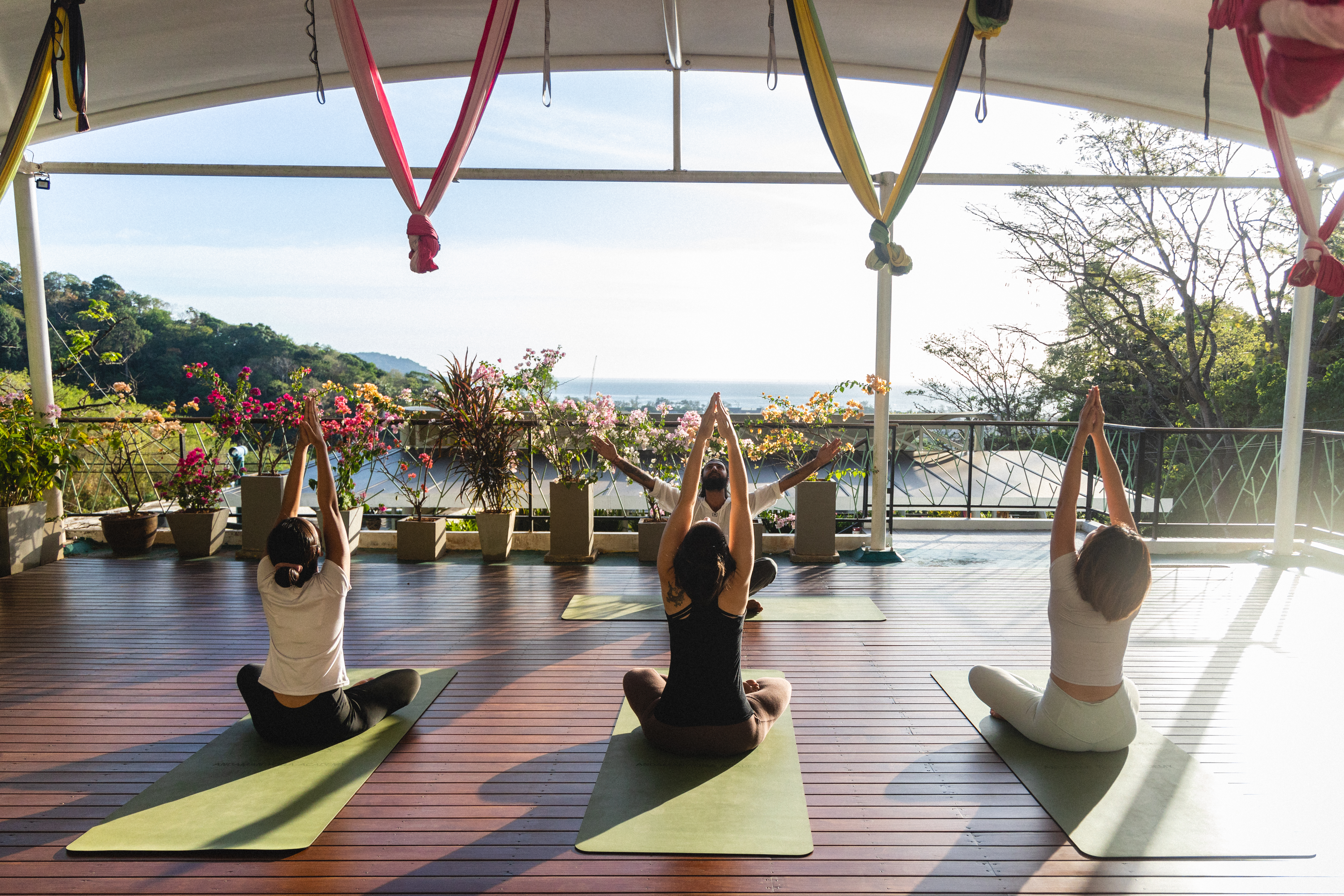 Yoga Class in the Rooftop Yoga Studio