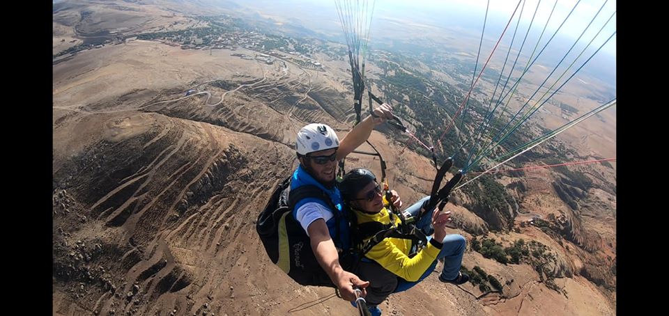 Parapente en la meseta de Kik