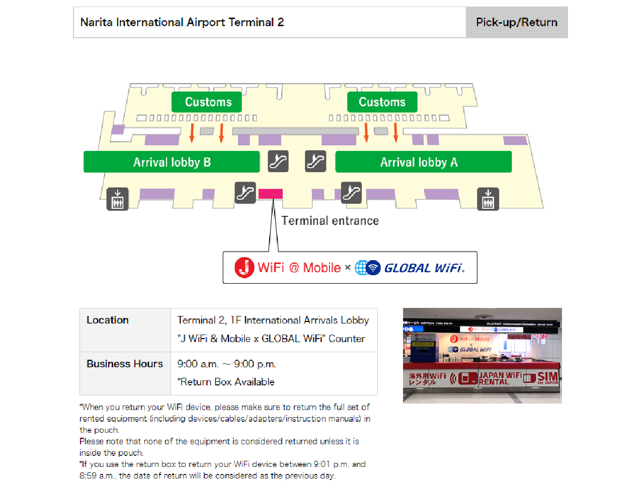 20% OFF: Japan Mobile WiFi Router - Narita Airport (Tokyo) Terminal 2 Pickup – Image 2 | WeShare