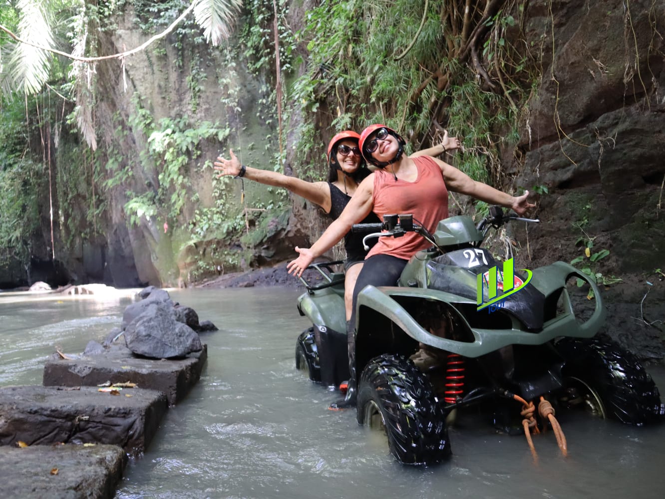 Aventura en Ubud Paseo privado en quad en quad
